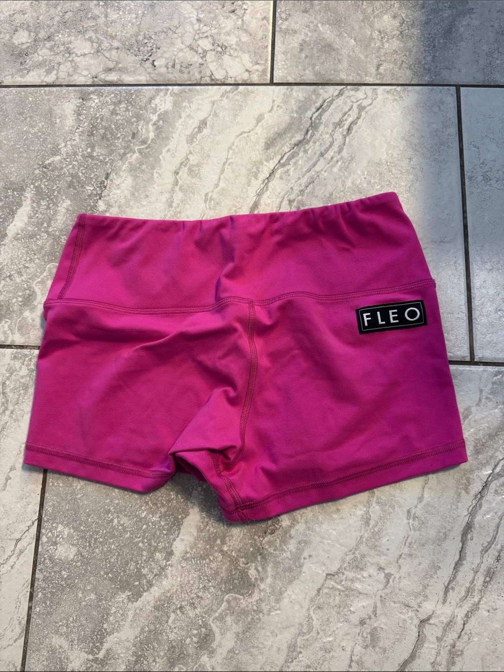 Fleo Hot Pink Athletic Booty Shorts